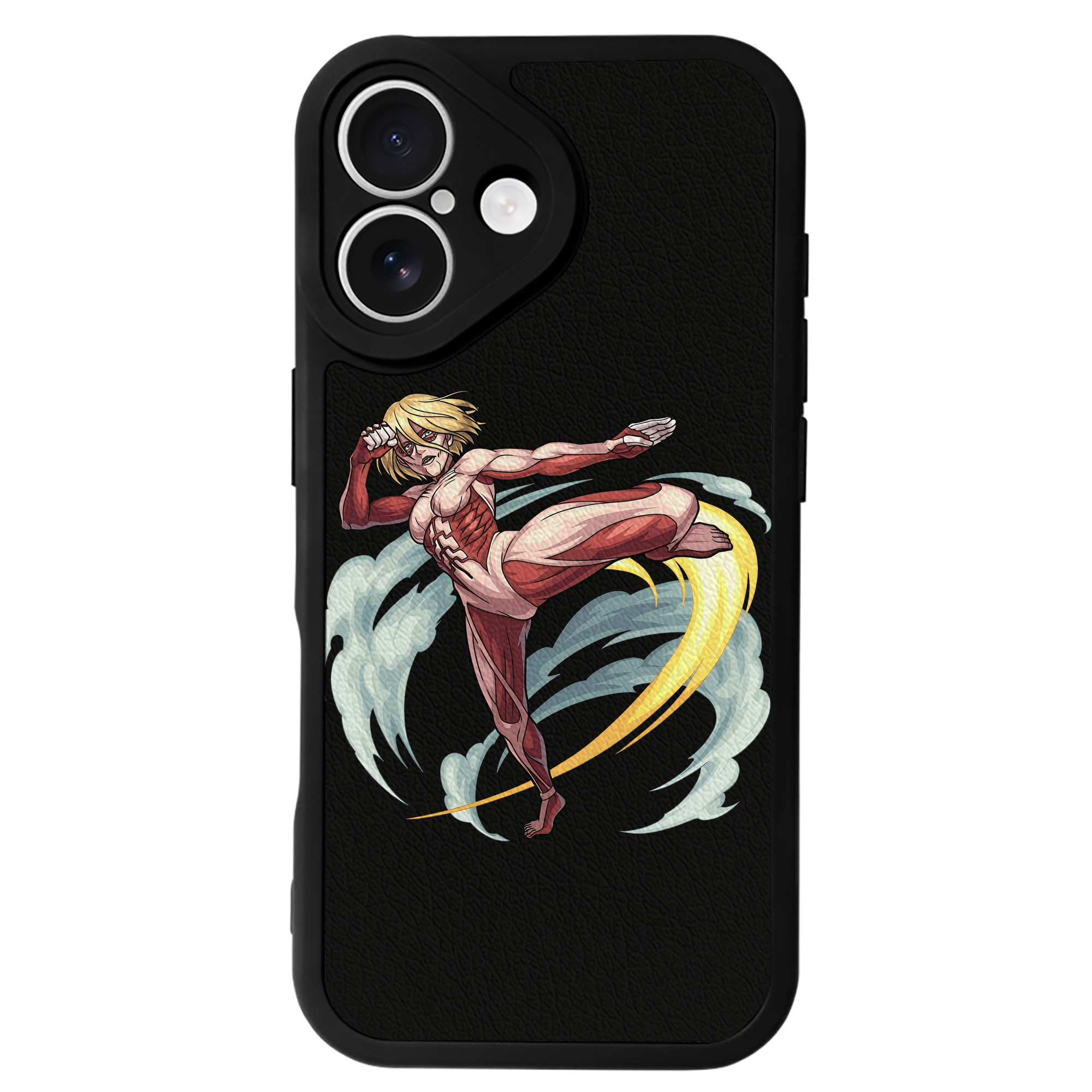 （画像用） 進撃の巨人 Attack on Titan 【iPhone 16シリーズ対応】シリコンスマホケース（レザー調） 材質：シリコン